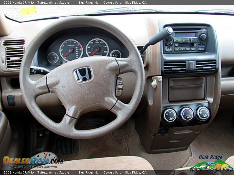 2002 Honda CR-V LX Taffeta White / Saddle Photo #11
