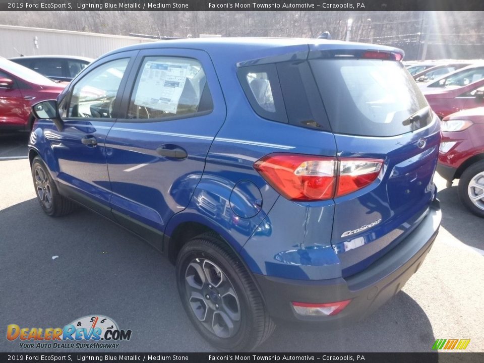 2019 Ford EcoSport S Lightning Blue Metallic / Medium Stone Photo #6