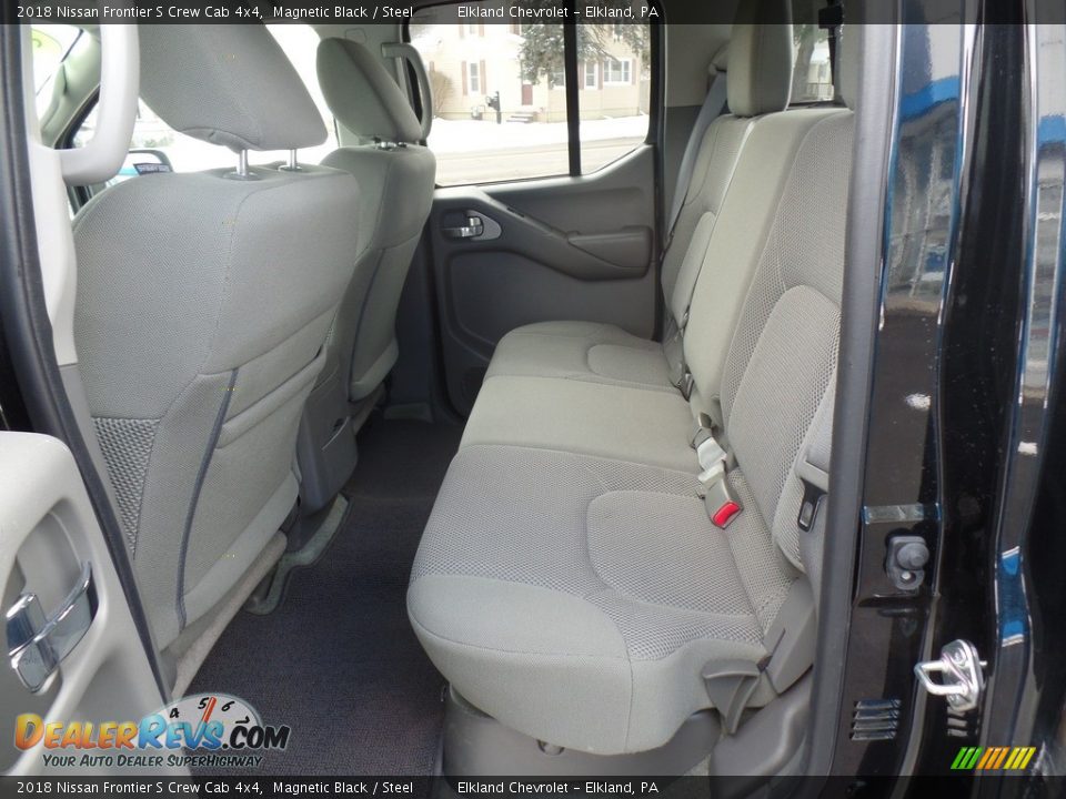 2018 Nissan Frontier S Crew Cab 4x4 Magnetic Black / Steel Photo #29