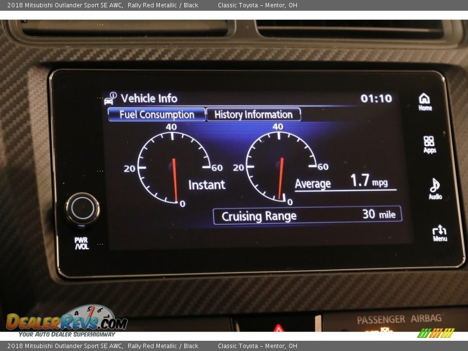 Controls of 2018 Mitsubishi Outlander Sport SE AWC Photo #14