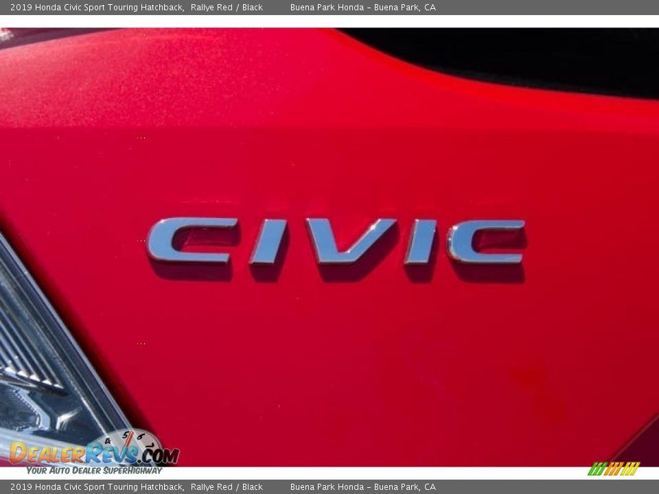2019 Honda Civic Sport Touring Hatchback Rallye Red / Black Photo #3