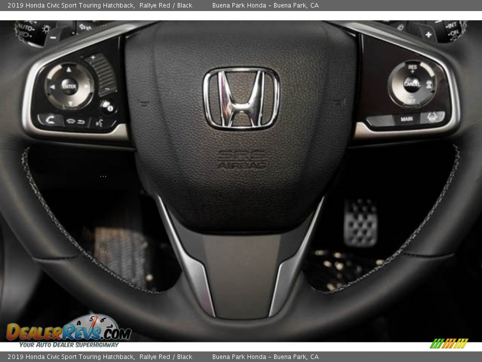 2019 Honda Civic Sport Touring Hatchback Rallye Red / Black Photo #11