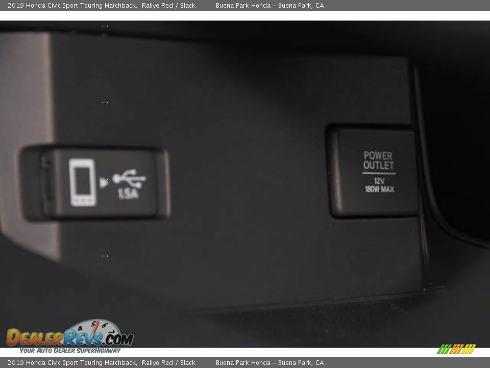 2019 Honda Civic Sport Touring Hatchback Rallye Red / Black Photo #15