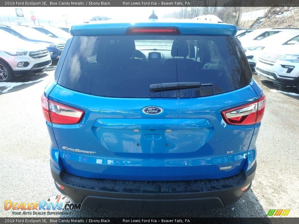 2019 Ford EcoSport SE Blue Candy Metallic / Ebony Black Photo #5