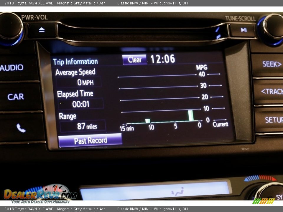 2018 Toyota RAV4 XLE AWD Magnetic Gray Metallic / Ash Photo #12