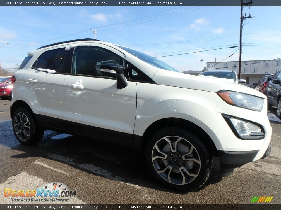 2019 Ford EcoSport SES 4WD Diamond White / Ebony Black Photo #10