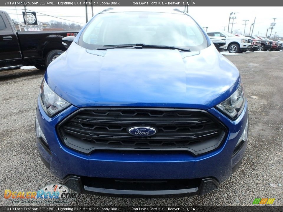 2019 Ford EcoSport SES 4WD Lightning Blue Metallic / Ebony Black Photo #9