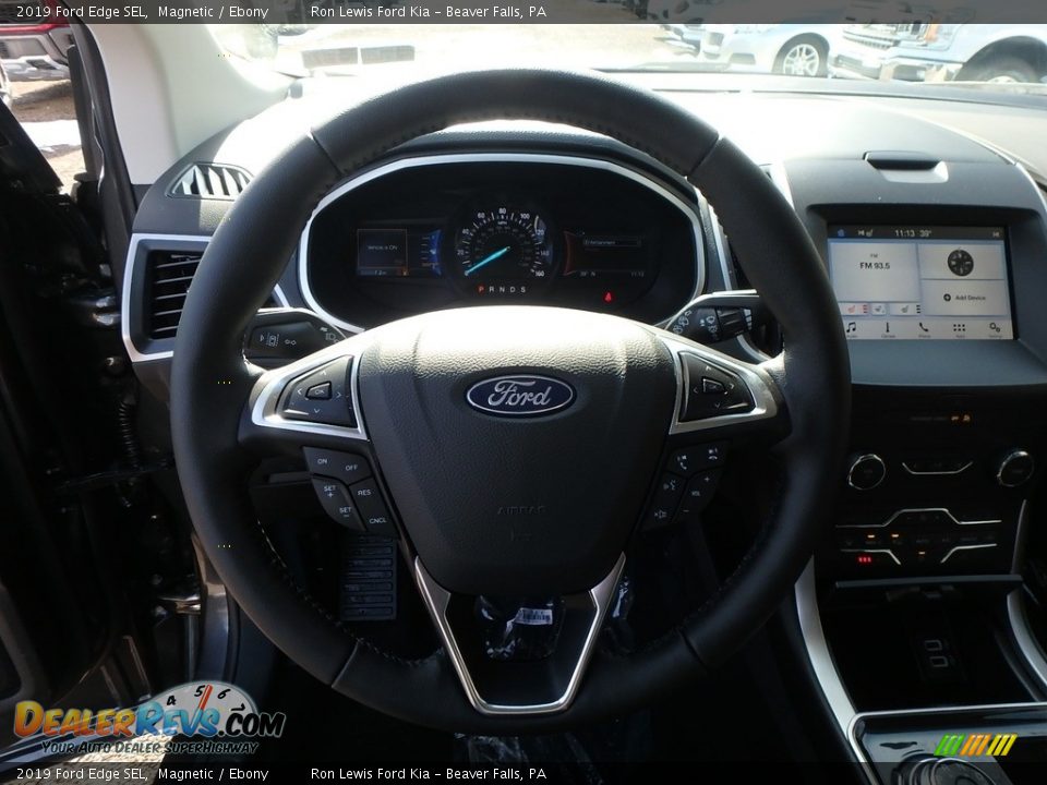 2019 Ford Edge SEL Magnetic / Ebony Photo #17
