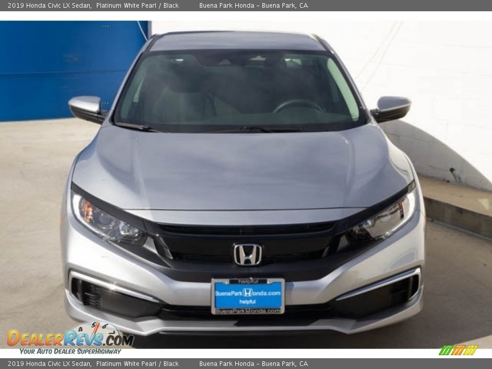 2019 Honda Civic LX Sedan Platinum White Pearl / Black Photo #3