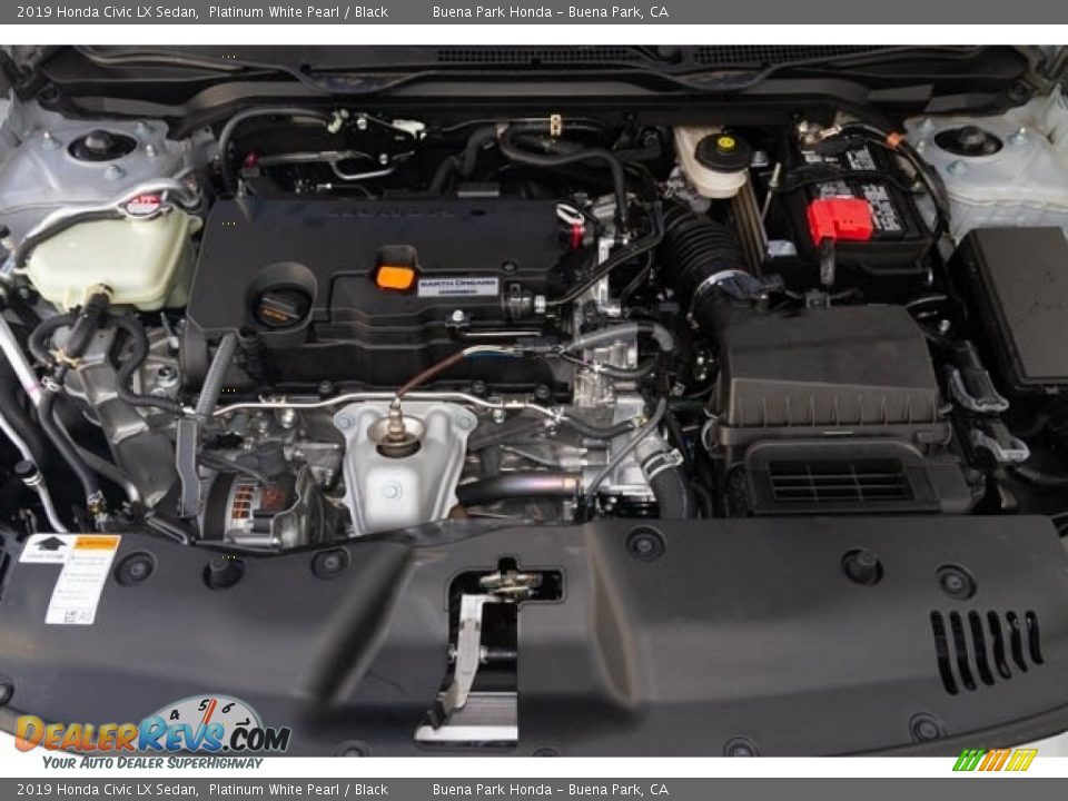 2019 Honda Civic LX Sedan Platinum White Pearl / Black Photo #10