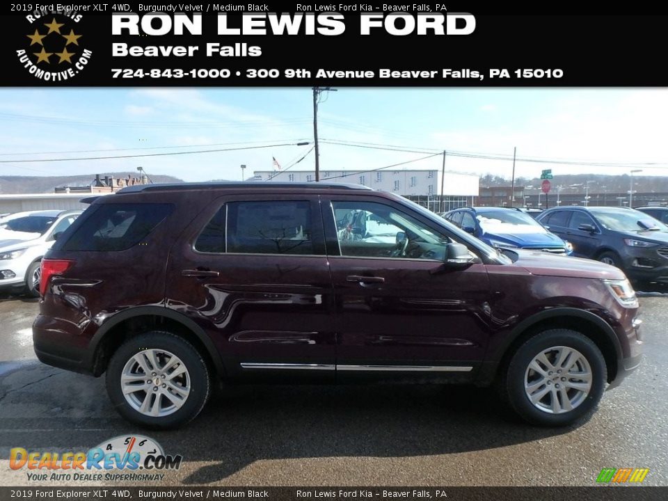 2019 Ford Explorer XLT 4WD Burgundy Velvet / Medium Black Photo #1