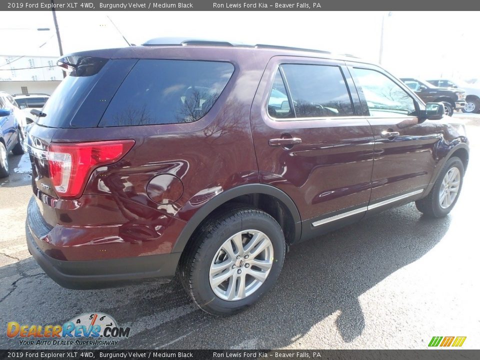 2019 Ford Explorer XLT 4WD Burgundy Velvet / Medium Black Photo #2