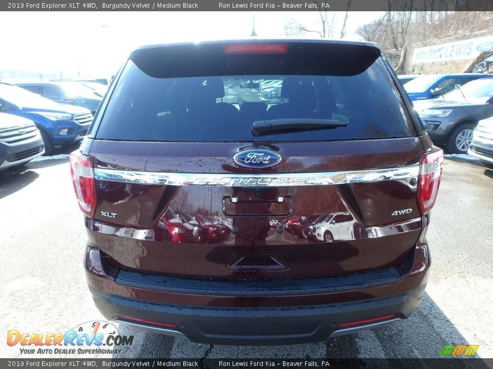 2019 Ford Explorer XLT 4WD Burgundy Velvet / Medium Black Photo #3