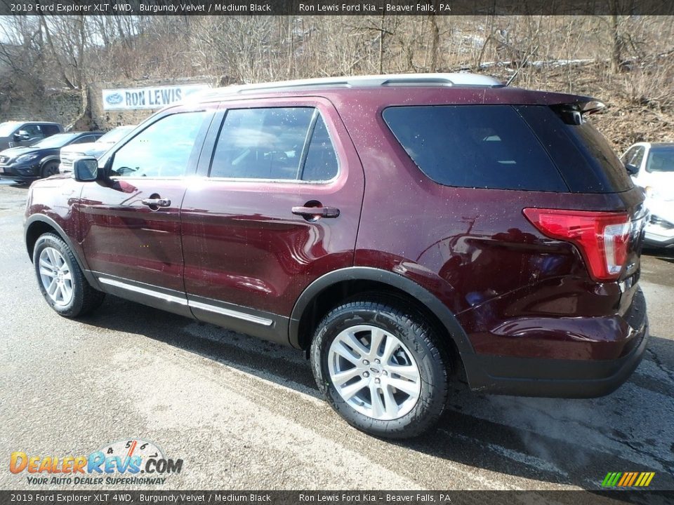 2019 Ford Explorer XLT 4WD Burgundy Velvet / Medium Black Photo #5