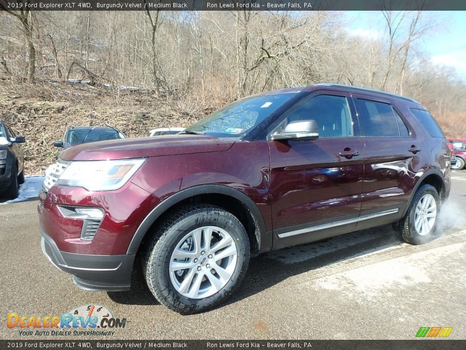 2019 Ford Explorer XLT 4WD Burgundy Velvet / Medium Black Photo #7