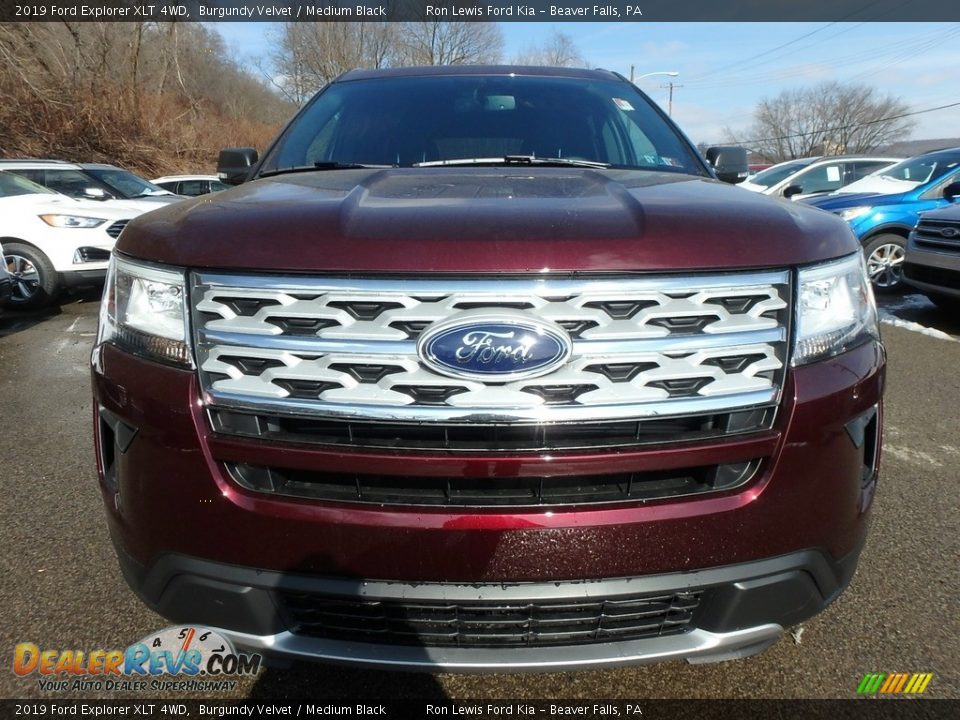 2019 Ford Explorer XLT 4WD Burgundy Velvet / Medium Black Photo #8