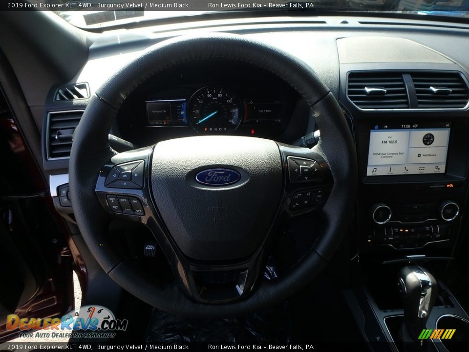 2019 Ford Explorer XLT 4WD Burgundy Velvet / Medium Black Photo #18