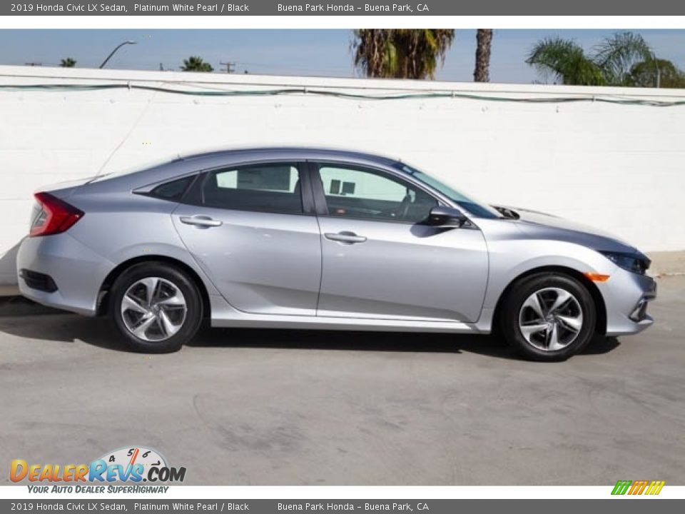 2019 Honda Civic LX Sedan Platinum White Pearl / Black Photo #9