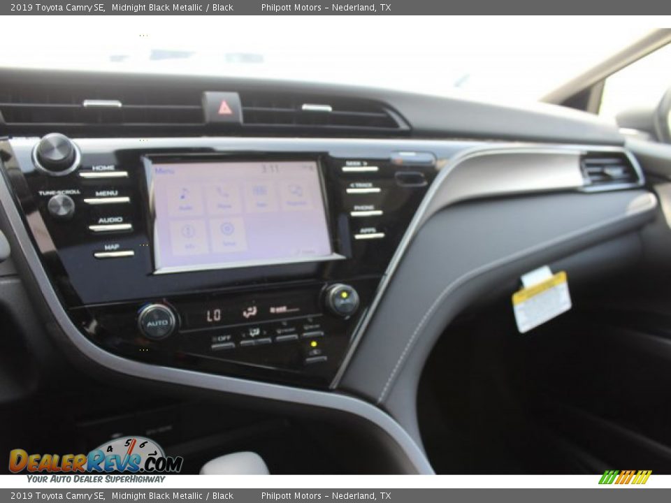 2019 Toyota Camry SE Midnight Black Metallic / Black Photo #14