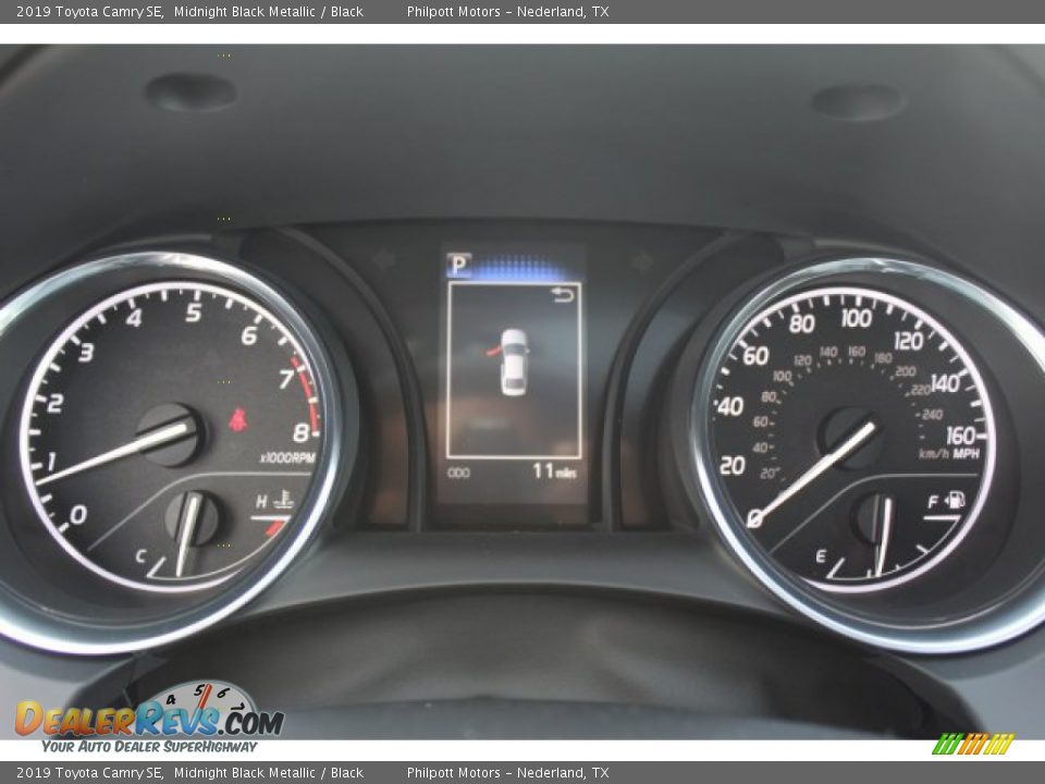 2019 Toyota Camry SE Midnight Black Metallic / Black Photo #31