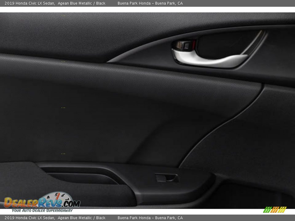 2019 Honda Civic LX Sedan Agean Blue Metallic / Black Photo #34