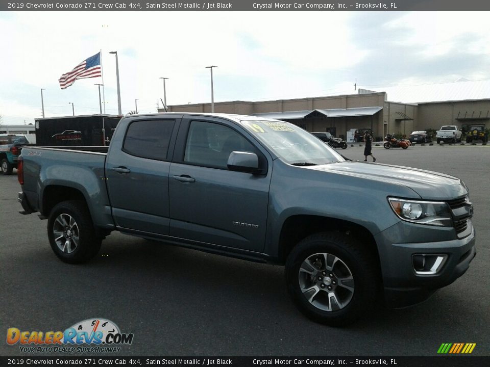 2019 Chevrolet Colorado Z71 Crew Cab 4x4 Satin Steel Metallic / Jet Black Photo #7