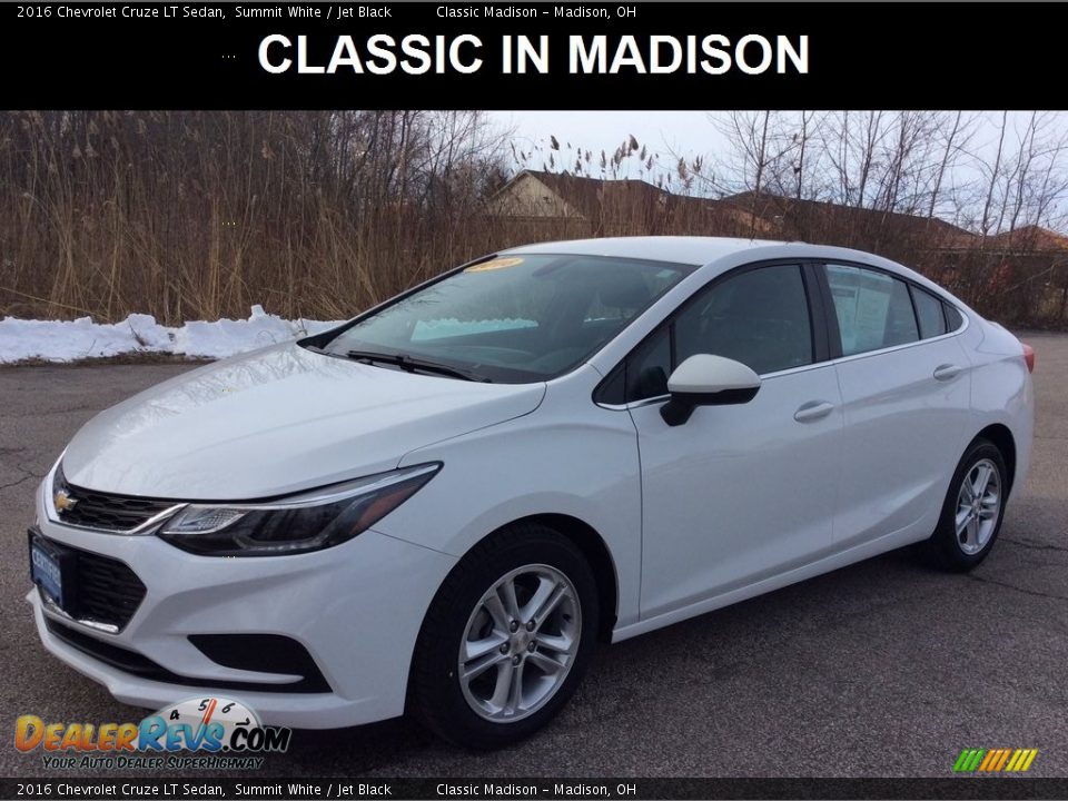 2016 Chevrolet Cruze LT Sedan Summit White / Jet Black Photo #1