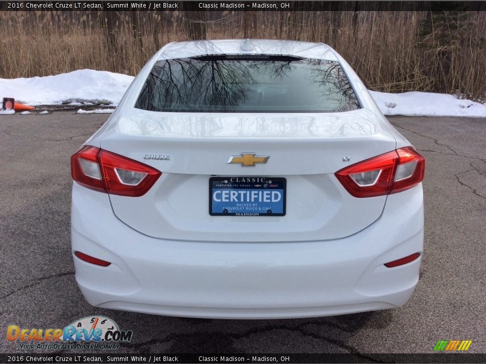 2016 Chevrolet Cruze LT Sedan Summit White / Jet Black Photo #5