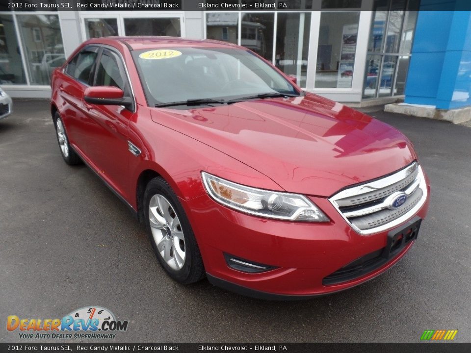 2012 Ford Taurus SEL Red Candy Metallic / Charcoal Black Photo #1