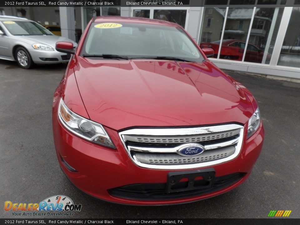2012 Ford Taurus SEL Red Candy Metallic / Charcoal Black Photo #2