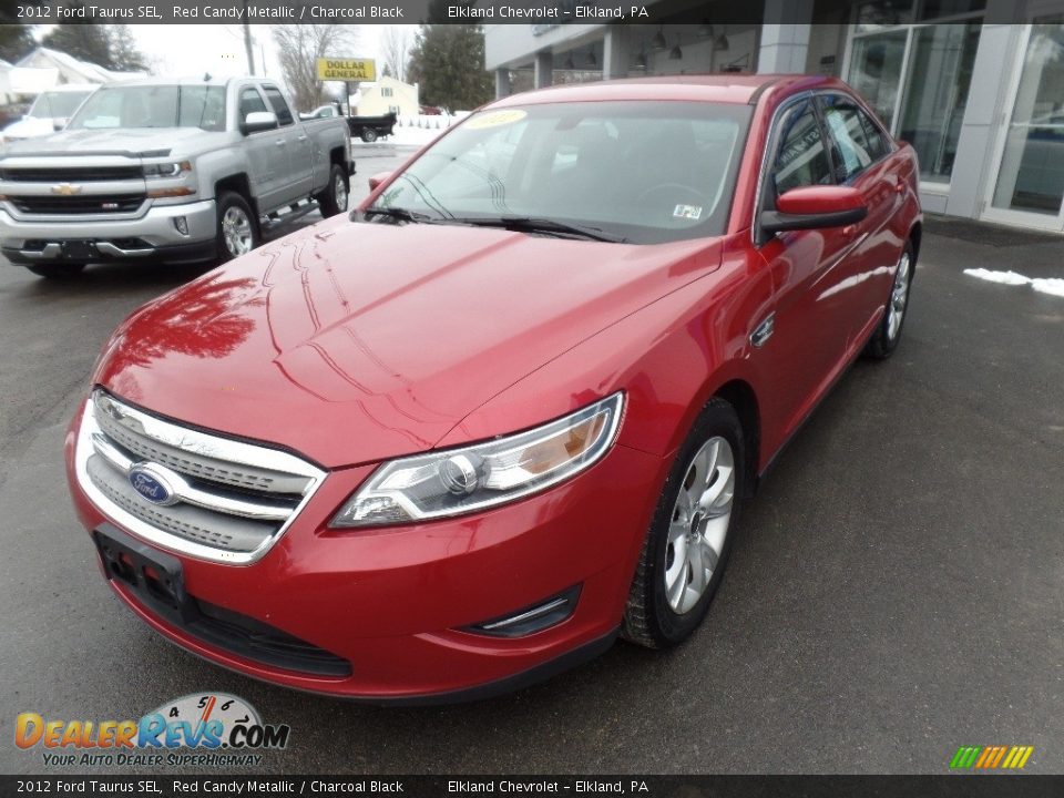 2012 Ford Taurus SEL Red Candy Metallic / Charcoal Black Photo #3