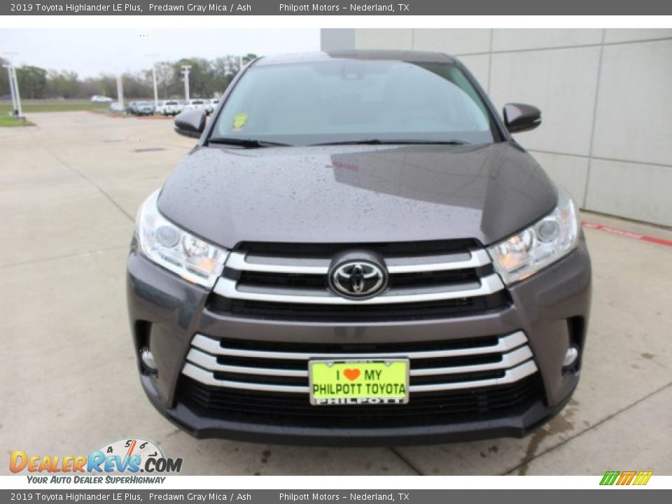 2019 Toyota Highlander LE Plus Predawn Gray Mica / Ash Photo #2