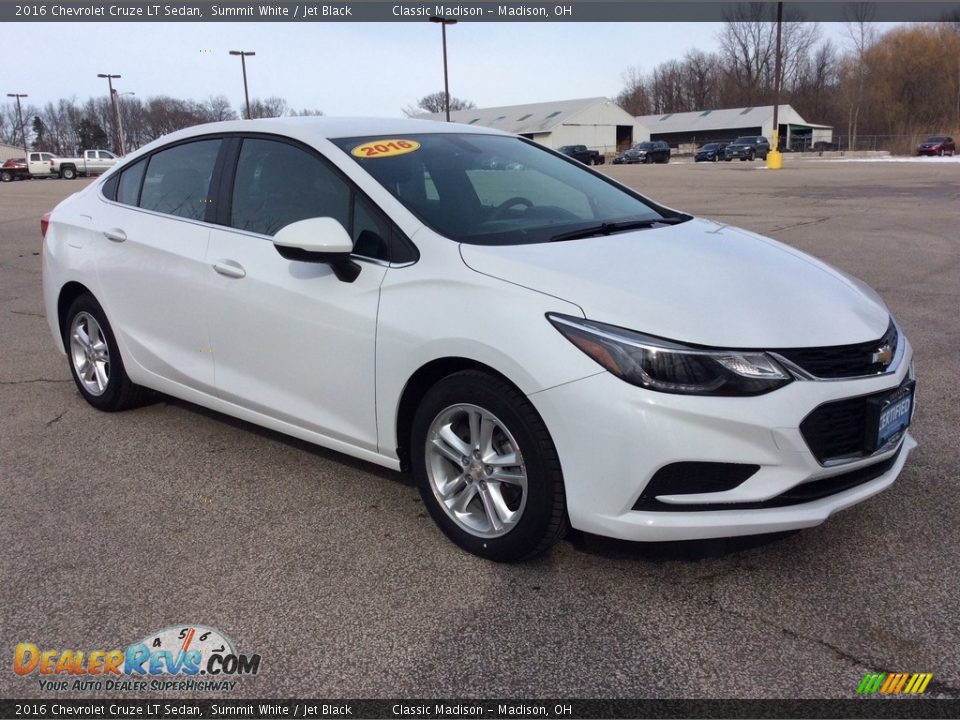 2016 Chevrolet Cruze LT Sedan Summit White / Jet Black Photo #8