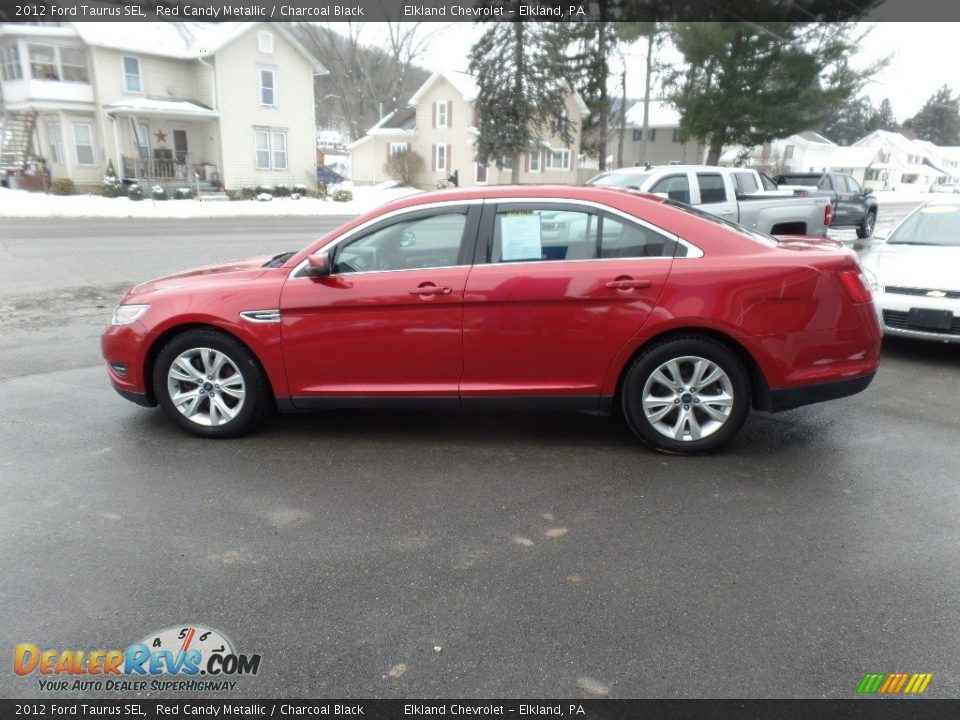 2012 Ford Taurus SEL Red Candy Metallic / Charcoal Black Photo #5