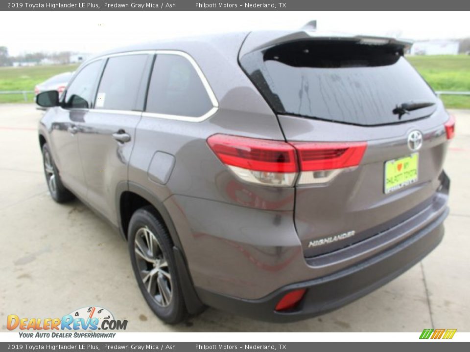 2019 Toyota Highlander LE Plus Predawn Gray Mica / Ash Photo #6