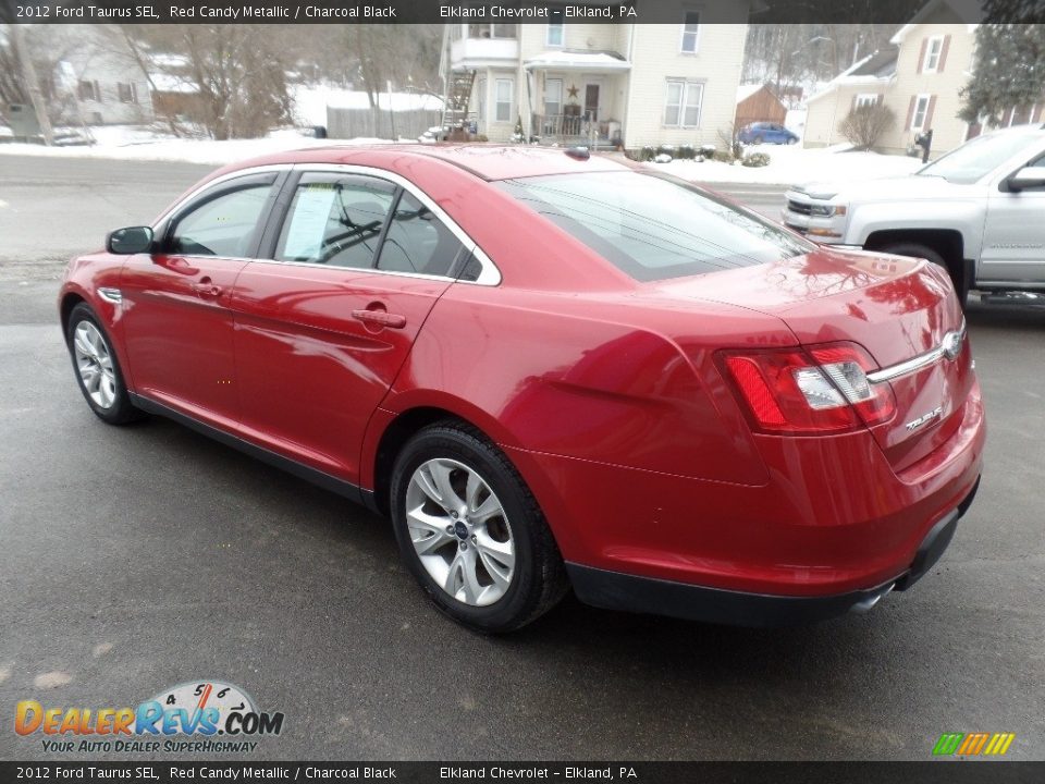 2012 Ford Taurus SEL Red Candy Metallic / Charcoal Black Photo #6