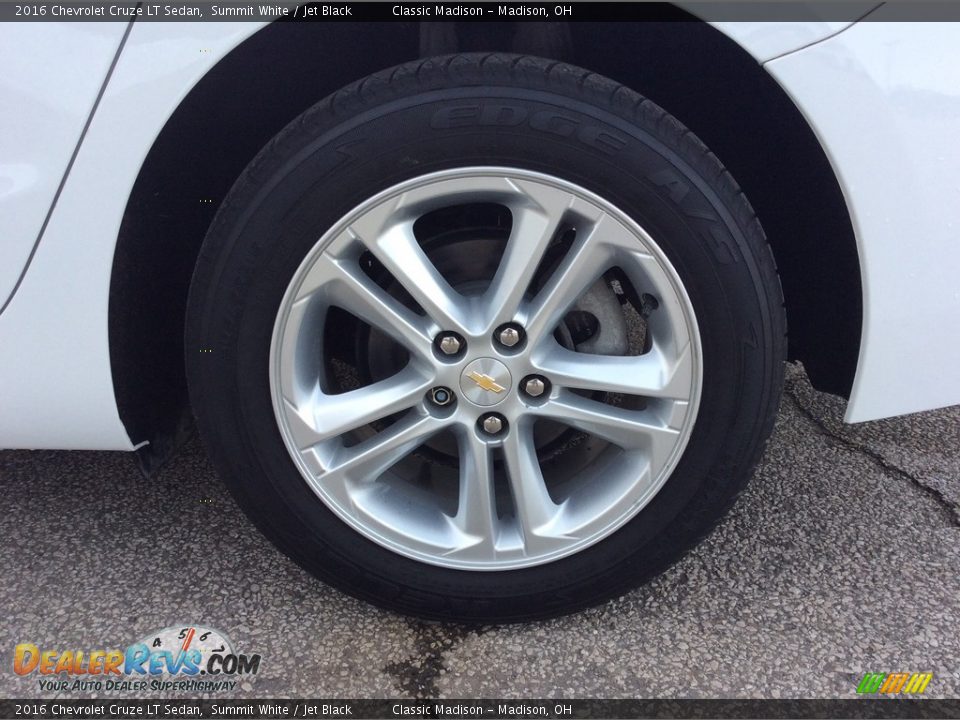 2016 Chevrolet Cruze LT Sedan Summit White / Jet Black Photo #11