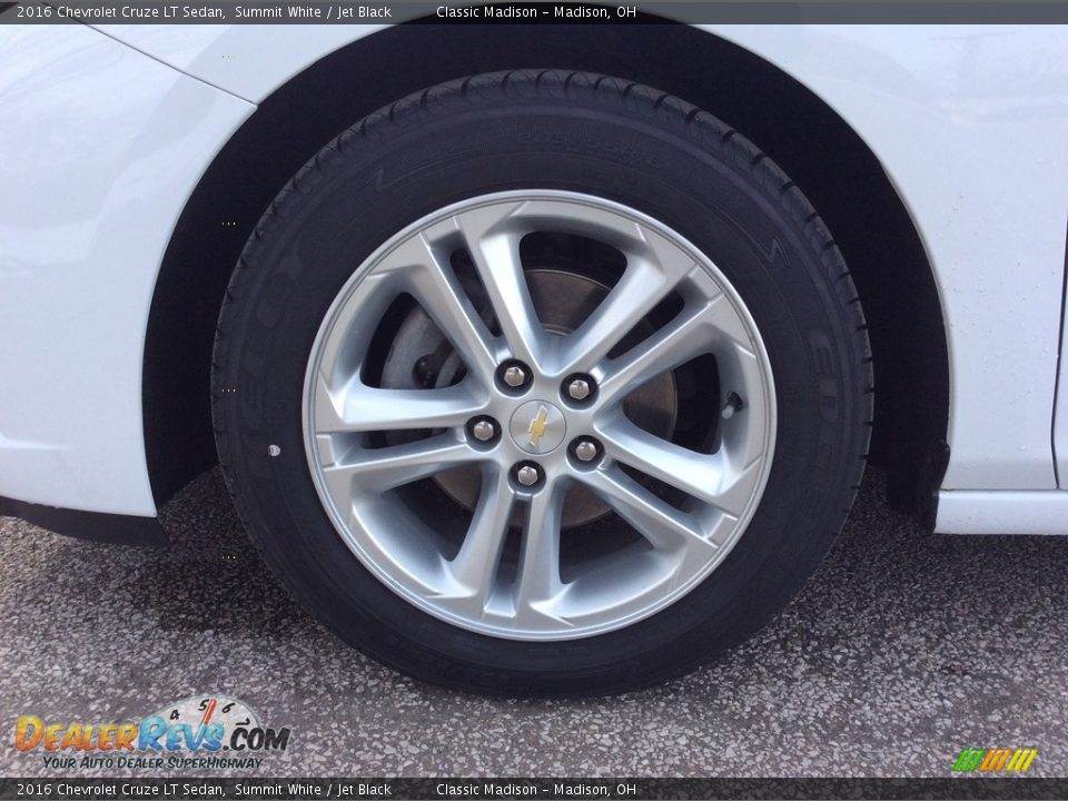 2016 Chevrolet Cruze LT Sedan Summit White / Jet Black Photo #12