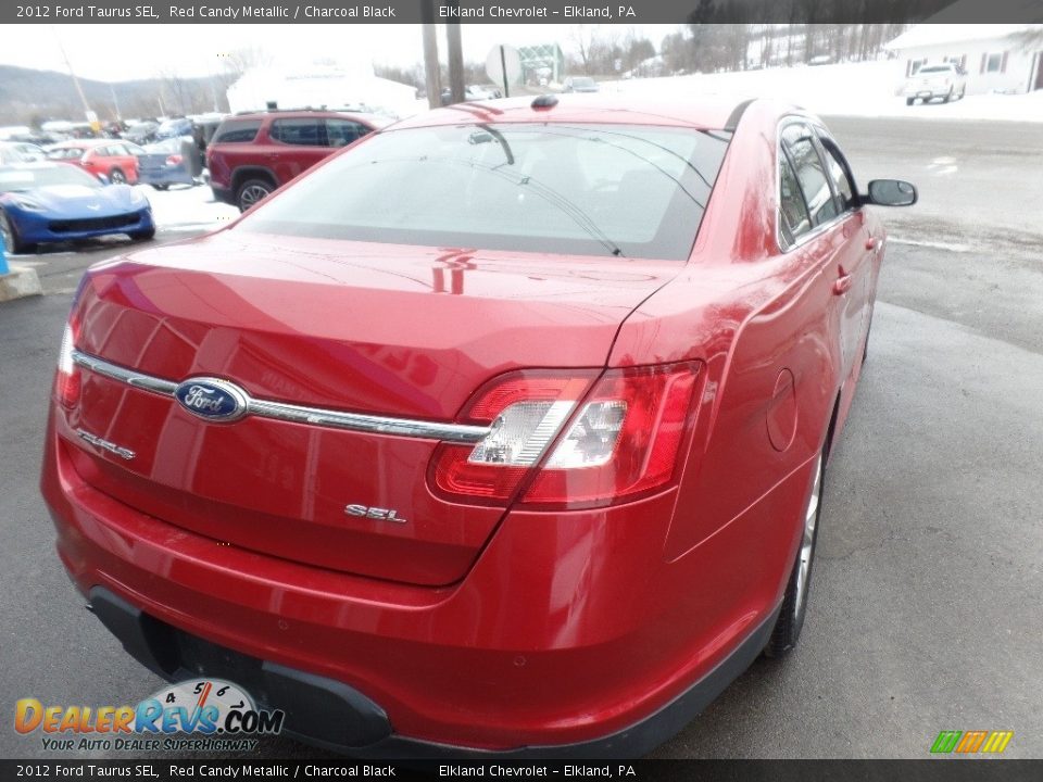 2012 Ford Taurus SEL Red Candy Metallic / Charcoal Black Photo #8
