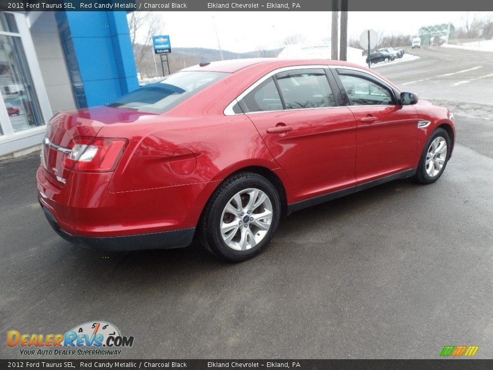 2012 Ford Taurus SEL Red Candy Metallic / Charcoal Black Photo #9