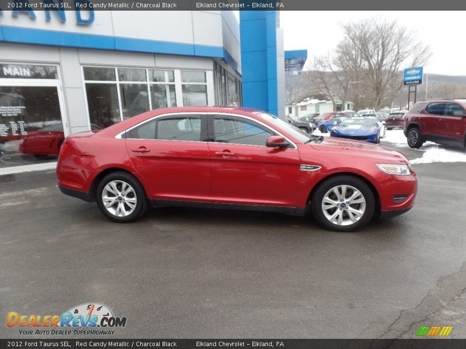 2012 Ford Taurus SEL Red Candy Metallic / Charcoal Black Photo #10