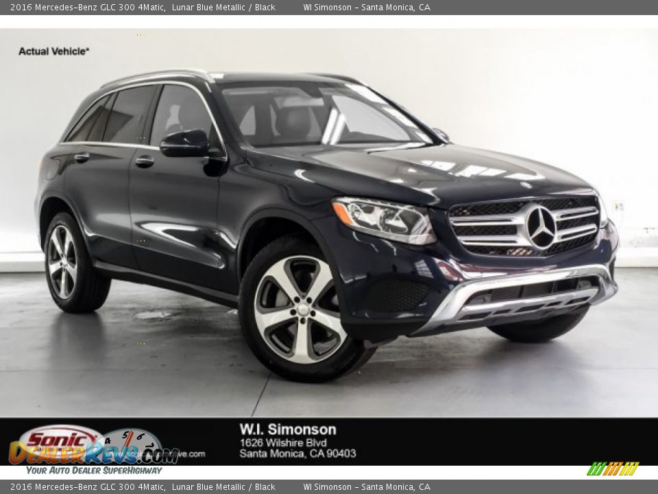 2016 Mercedes-Benz GLC 300 4Matic Lunar Blue Metallic / Black Photo #1