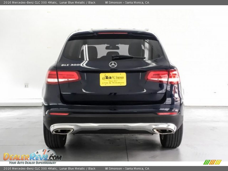 2016 Mercedes-Benz GLC 300 4Matic Lunar Blue Metallic / Black Photo #3