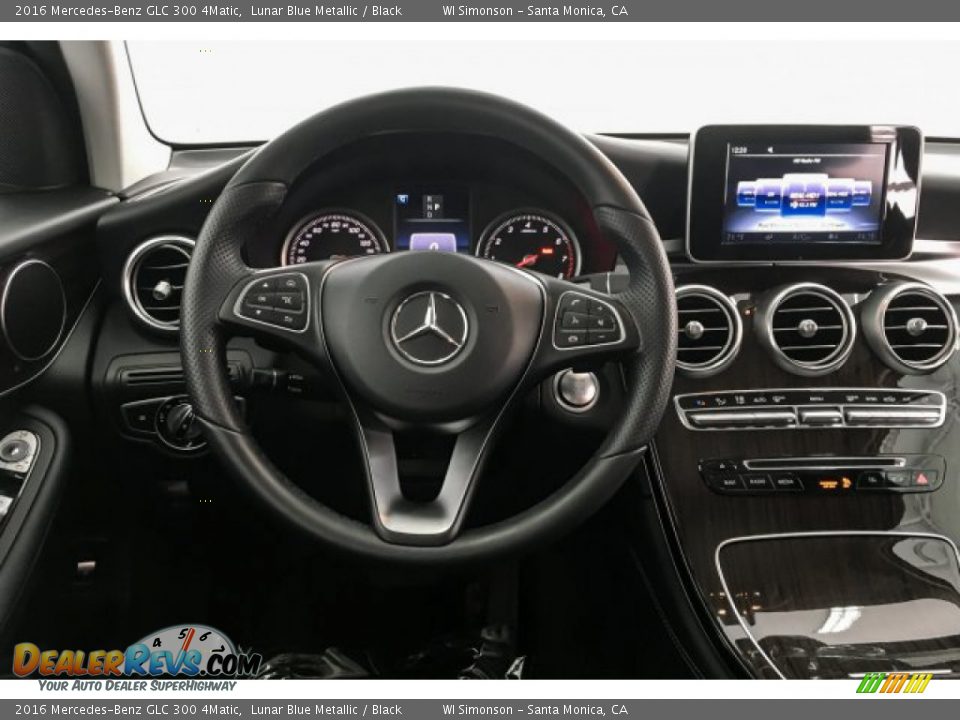 2016 Mercedes-Benz GLC 300 4Matic Lunar Blue Metallic / Black Photo #4