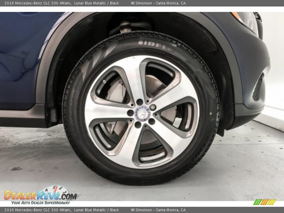 2016 Mercedes-Benz GLC 300 4Matic Lunar Blue Metallic / Black Photo #8