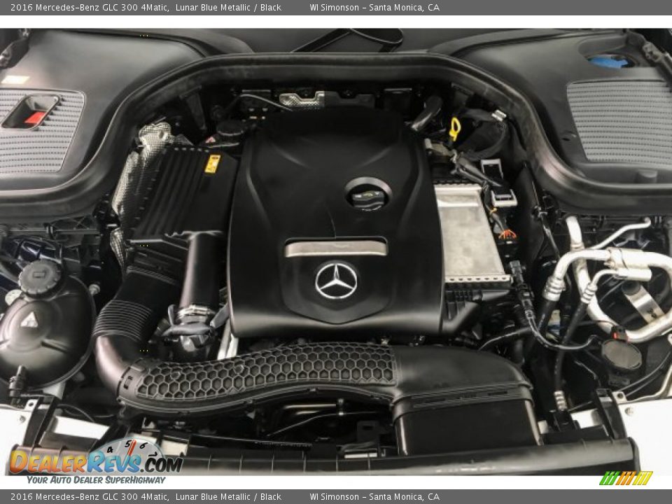 2016 Mercedes-Benz GLC 300 4Matic Lunar Blue Metallic / Black Photo #9