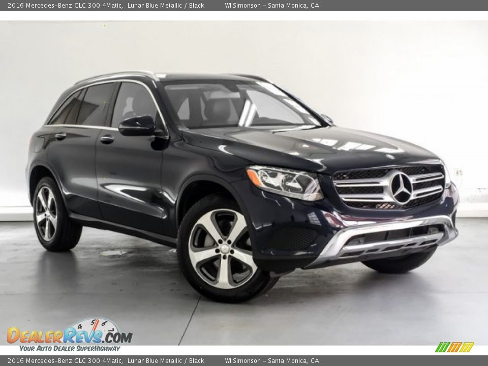 2016 Mercedes-Benz GLC 300 4Matic Lunar Blue Metallic / Black Photo #14