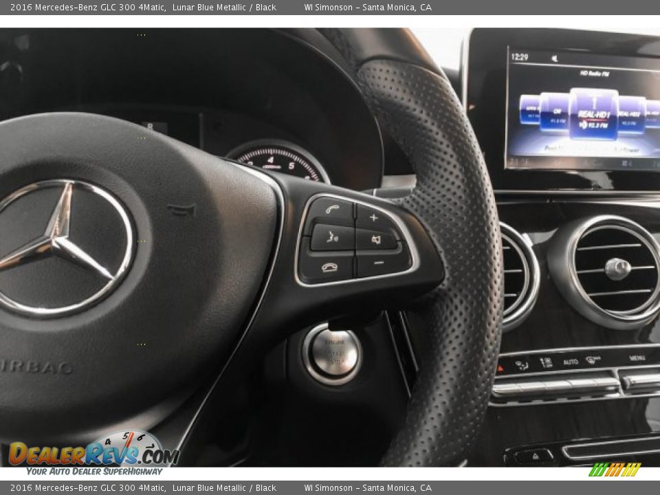 2016 Mercedes-Benz GLC 300 4Matic Lunar Blue Metallic / Black Photo #20
