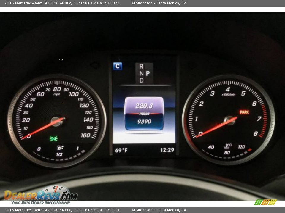 2016 Mercedes-Benz GLC 300 4Matic Lunar Blue Metallic / Black Photo #21