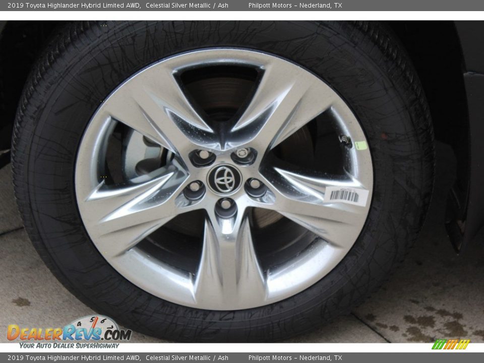 2019 Toyota Highlander Hybrid Limited AWD Celestial Silver Metallic / Ash Photo #4